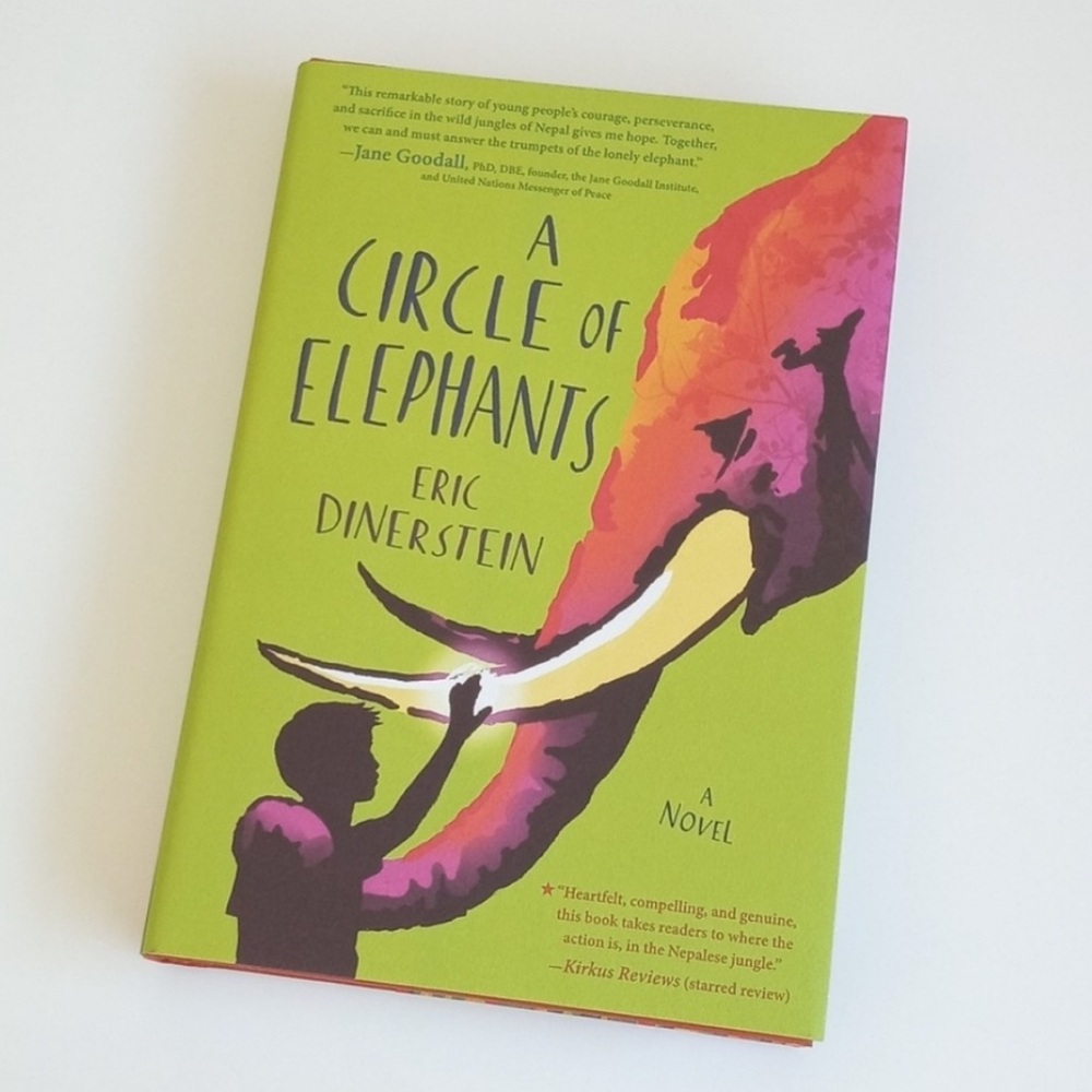 “A Circle Of Elephants" A Novel by Eric Dinerstein by Disney Hardback Book